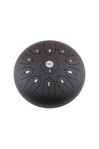 Cox Cstd-bk Steel Tongue Drum Siyah Meditasyon Ve Yoga İçin İdeal Vurmalı Çalgı
