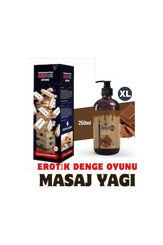 Rekze Erotik Denge Seks Oyunu Büyük Boy Çikolatalı Masaj Yağı