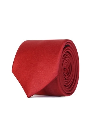 Morven Erkek Bordo Basic Kravat Bordo