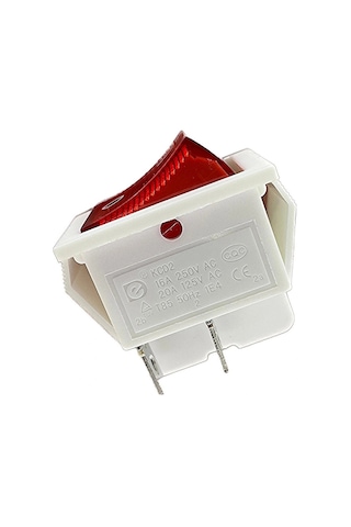 Ic-104b Geniş Işıklı Anahtar On-off Beyaz Kasa