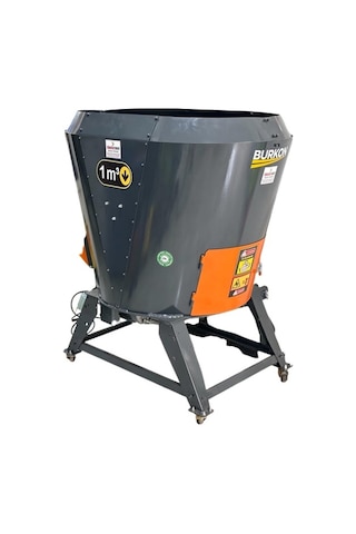 Burkon 1m³ Yem Karma Makinesi 220v