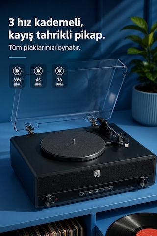 Philips Tav3000b/10 Bluetooth Retro Pikap