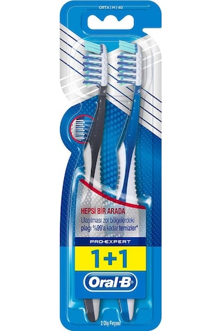 Oral-B Pro-Expert Diş Fırçası 40 Orta 1+1 Paketi