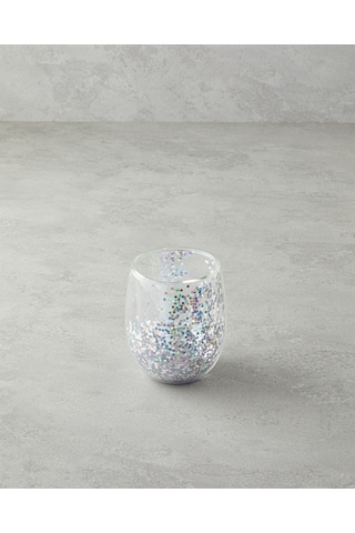 English Home Shimmer Borosilikat Double Wall Bardak 400 Ml Silver