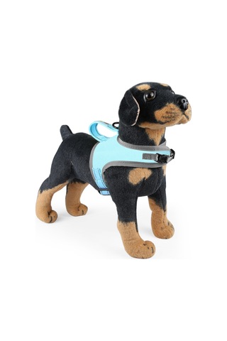 Funadd Traction Rope Reflective Breathable Nylon Pet Vest Dog Harness, Size: S Blue
