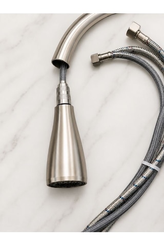 Mitigeur Kitchen Faucet Yeni Mutfak Musluğu Dayanıklı Modern Tasarım Gümüş
