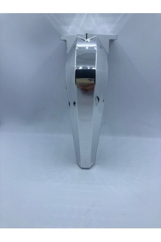 PLASTİK,18 CM KROM KAPLAMA,BERJER,KOLTUK,MOBİLYA AYAĞI (4 ADET)