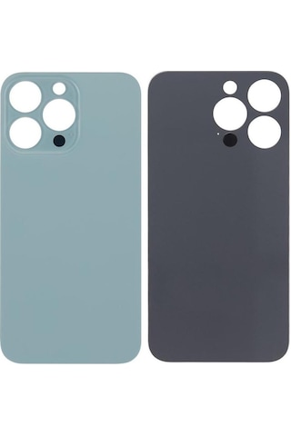 Apple Uyumlu iPhone 13 Pro Arka Pil Batarya Kapağı - Lens Hariç Mavi