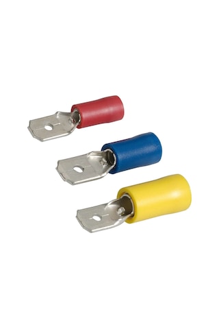 Tfe - 2638 1.5-2.5mm2 İzoleli Erkek Faston Tip Kablo Ucu Mavi - 200 Adet