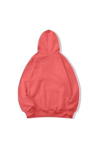 Brz Collection Unisex Oversize Basic Hoodie Koyu Pembe