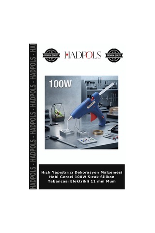 Hızlı Yapıştırıcı Dekorasyon Malzemesi Hobi Gereci 100w Sıcak Silikon Tabancası Elektrikli 11 Mm Mum