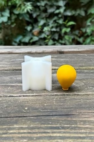 Balon Elips Büyük Boy Silikon Mum Kalıbı 50 x 22