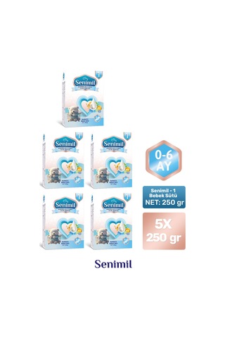 Senımıl 1 Bebek Sütü 250 G 5 Adet