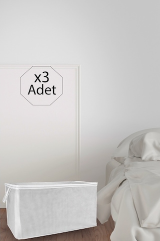 3 Adet Maxi Boy Tela Kumaş Yastık Kıyafet Hurcu 75x40x40 Cm Çok Renkli