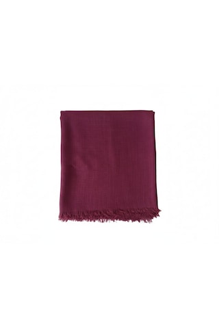 Özense 2'li Flamlı Pamuklu Terletmeyen 100x100 Cm 4 Mevsim Kullanılabilir Yazma Eşarp Bordo - Siyah