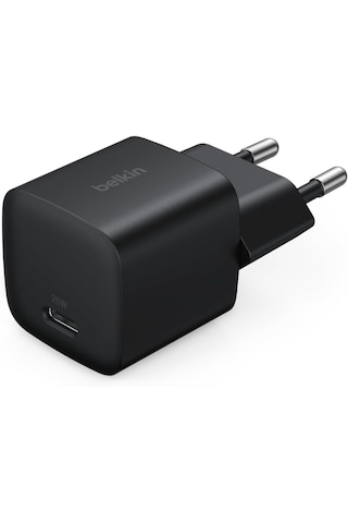 Belkin Usb-c 25 W Pd 3.0 Pps Hızlı Şarj Cihazı, Siyah 25w