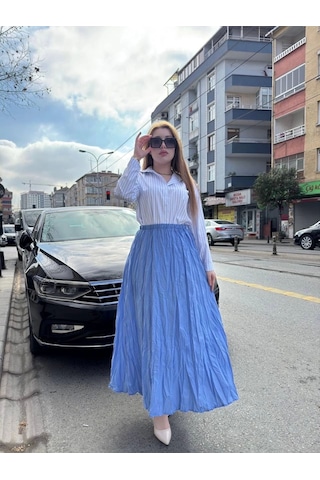 Kraş Etek Bebemavi Mavi