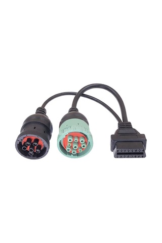 Obd2 Kamyon Tanılama Aracı 16 Pin Kablo J1708 J1939 Konnektörü Obd'yi 6 Pin 9 Pin'e