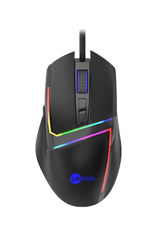 Lecoo MS106 Kablolu 3200DPI 7 Tuşlu RGB Gaming Optik Mouse Siyah
