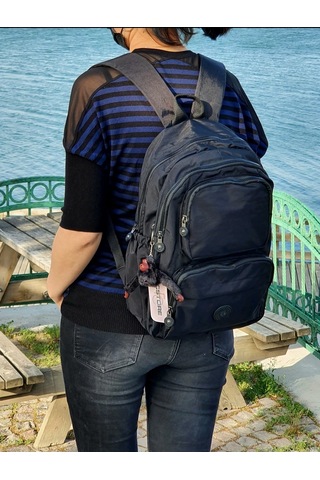 Nemo Bags Unisex Siyah Sırt Okul Laptop Seyahat Çantası