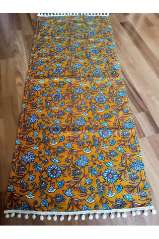 Krem Ponponlu Divitin Runner Krem - Sarı
