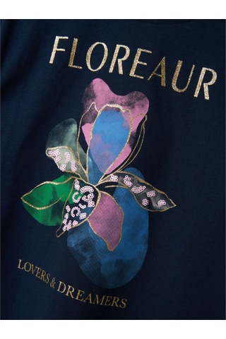 Name It Nkfdukko Ss Nreg Top Box Kız Çocuk T-shirt 13240652 Lacivert