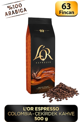 L'or Espresso Colombıa Çekirdek Kahve 500 G