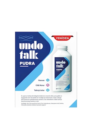 Undo Bebek & Yetişkin Hassas Talk Pudra 100 Gr - 1 Adet