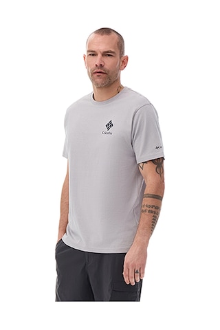 Columbia Csc M Stacked Gem Ss Tee Erkek Kısa Kollu Tişört Cs0481 Gri