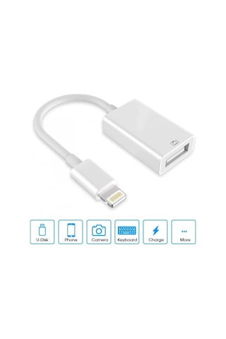 Apr14 Apple iPhone Uyumlu  Otg - Beyaz 1