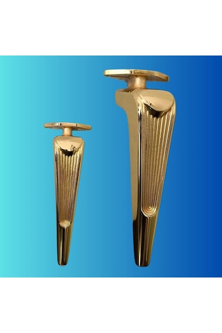 16 Cm Metal Klas Koltuk Ayağı Mobilya Ayağı Ünite Ayağı Konsol Ayağı Puf Berjer Ayağı Gold