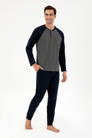 U.s. Polo Assn. Erkek Antrasit Melanj Pijama Takım 50301726-vr081 Antrasit Melanj