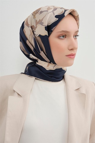 Armine Saf İpek Sura Eşarp-2026 İlkbahar-yaz- 950900d Lacivert-taş