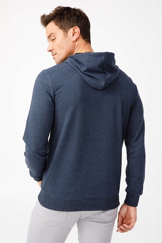 Igs İgs Erkek İndigo Modernfıt / Ekstra Dar Kalıp Kapşonlu Fermuarsız Sweatshirt İndigo