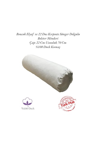 Bolster Minderi - Silindir Yoga Minderi Krem 2024-6 Bej