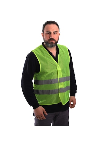 Eser - Ikaz Yeleği Sarı Bedenli - Ayarlanabilir 10 Lu Paket