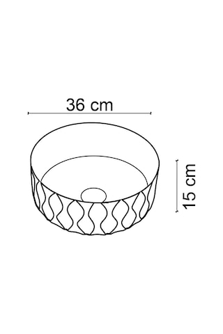 Ey-4750mg Mat Gri Tezgah Üstü Lavabo Renkli