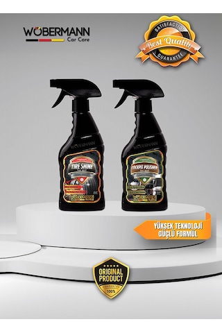 Wöbermann 2'li Araba Oto Lastik Tampon Torpido Bakım Seti