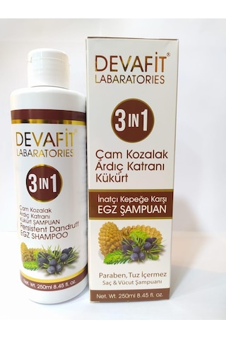 Devafit Çam Kozalak Ardıç Katranı ve Kükürt Özlü Şampuan 250 ML