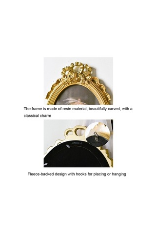 Tongxida Retro Ahşap Ev Dekor Çerçeveleri, 6 İnç Oval