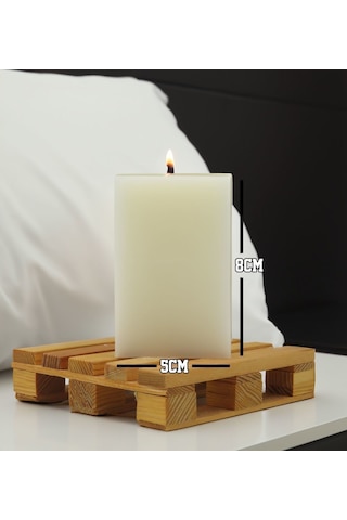 Bk Gift Kişiye Özel İsimli 2 Li Dtf Dikdörtgen Blok Mum Seti-3, Sevgiliye Hediye, Doğum Günü Hediyesi, Ev Hediyesi