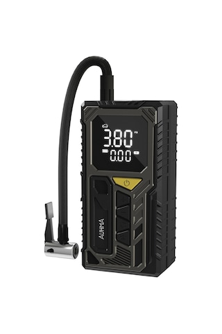 Auhma A7777 Taşınabilir Araç Lastik Hava Pompası 4000mah 150 Psı Dijital Ekranlı Kompresör Type-c