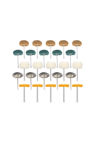 Geeksen 25 Parçalı Elektrikli Taşlama Aksesuar Seti - Cilalama, Kesme Ve Temizleme İçin Komple Ekipman