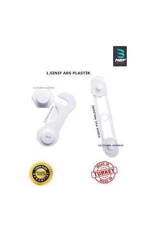 İdeal Baby Çocuk Çekmece Kilidi Ve Dolap Kilidi Bebek Güvenlik Koruma Kilidi Koruyucu Kilit 10 Adet