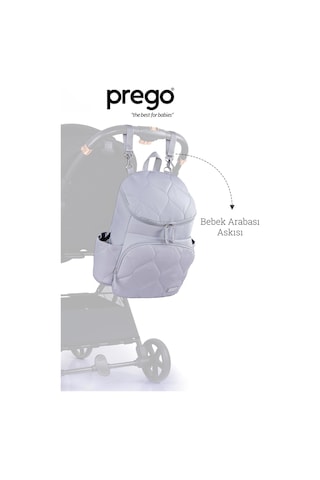 Prego Montana Bebek Bakım Çantası Ligth Gri 3084 Açık Gri