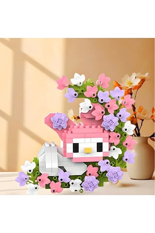 Brıcks Hello Kitty & My Melody Çiçekli Ay Tasarımlı Dekoratif Yap