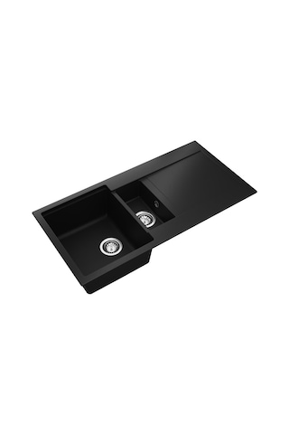 Teka Clivo 60 B Tq 1/2 B 1d 1,5 Gözlü Onyx Black Granit Evye Siyah