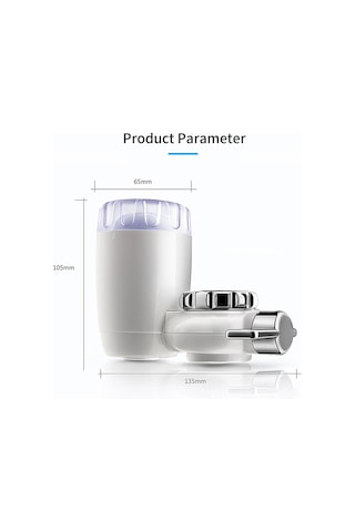 Ranyeek Ev İçi Mutfak Su Filtresi, Seramik Kartuşlu, Direk İçilebilir Su, Ön Filtre, Abs Malzeme, Gümüş Rengi