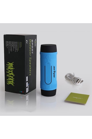 Zealot S1 Dış Mekan Bt Hoparlörler Taşınabilir Ses Kutusu Ipx5 Su Geçirmez Led El Feneri Sos Mikrofonlu