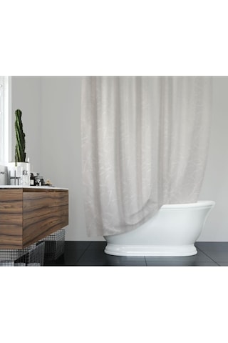 Günce Banyo Duş Perdesi 5026 Beyaz Çift Kanat 2X100X200Cm Çok Renkli